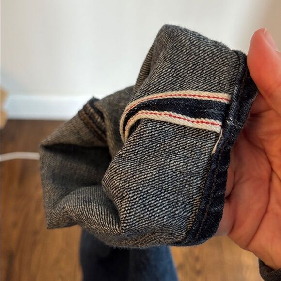 J. Crew Mens Selvedge Deep Indigo Straight leg Jeans dark wash 31X30 Classic EUC - Picture 13 of 13